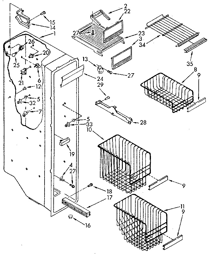 Freezer liner