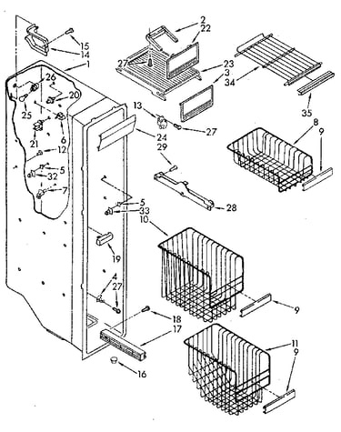 Freezer liner
