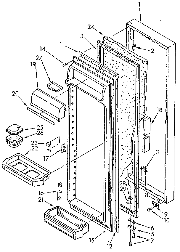 Refrigerator door