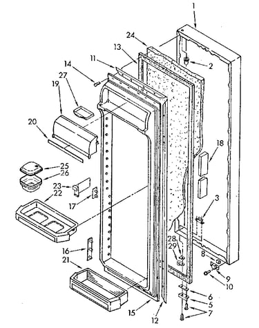 Refrigerator door