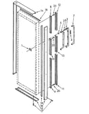 Refrigerator door handle and trim