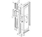 Kenmore 1069507951 freezer door handle and trim diagram