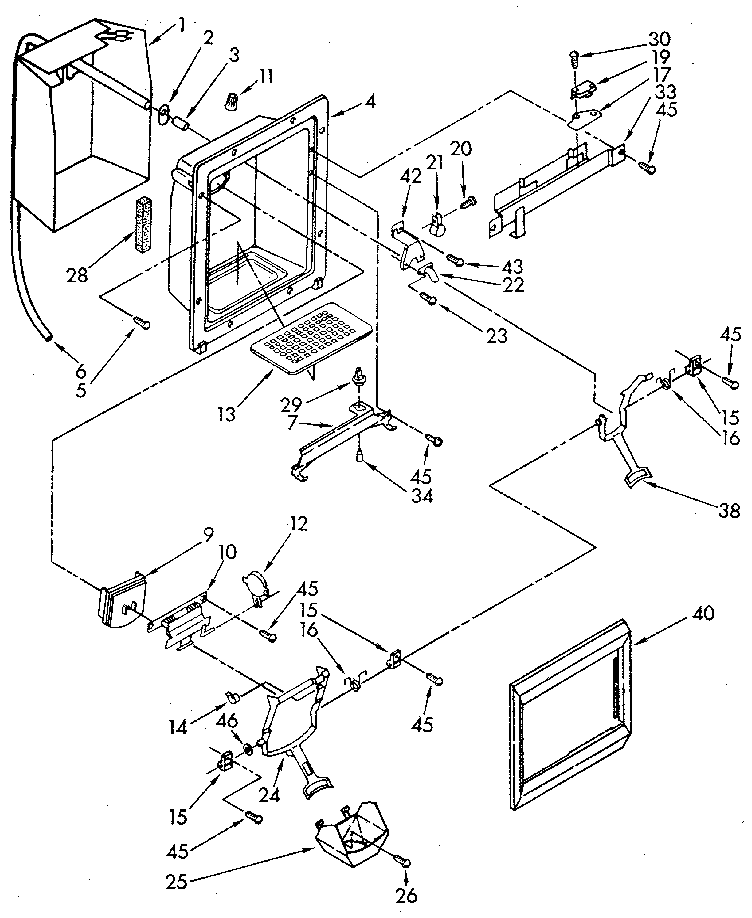 Dispenser front