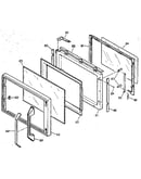 Microwave oven door