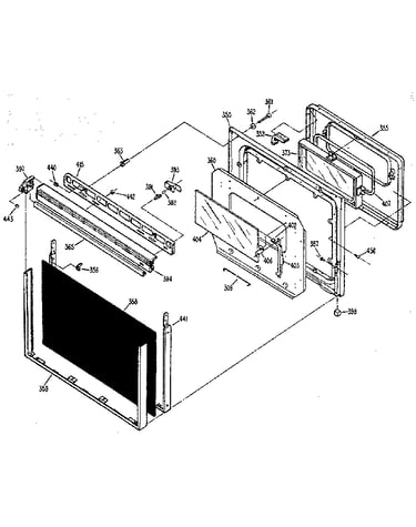 Lower oven door
