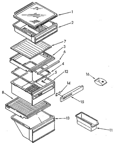 Refrigerator shelf