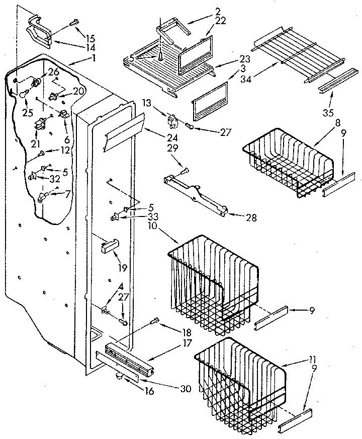 Freezer liner