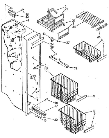 Freezer liner