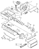 Motor and ice container