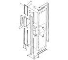 Kenmore 1069507921 freezer door handle and trim diagram