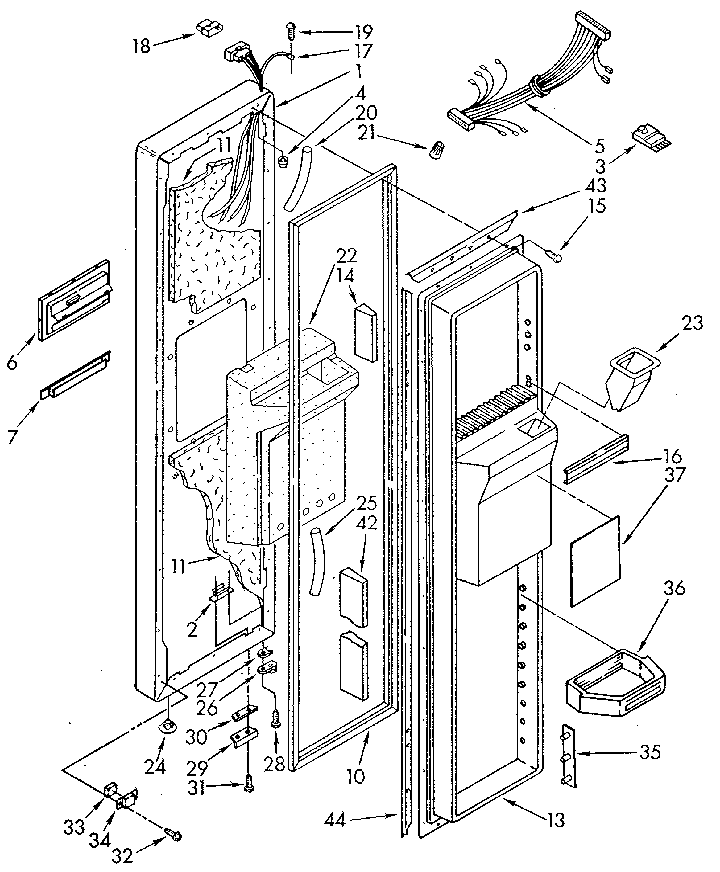 Freezer door