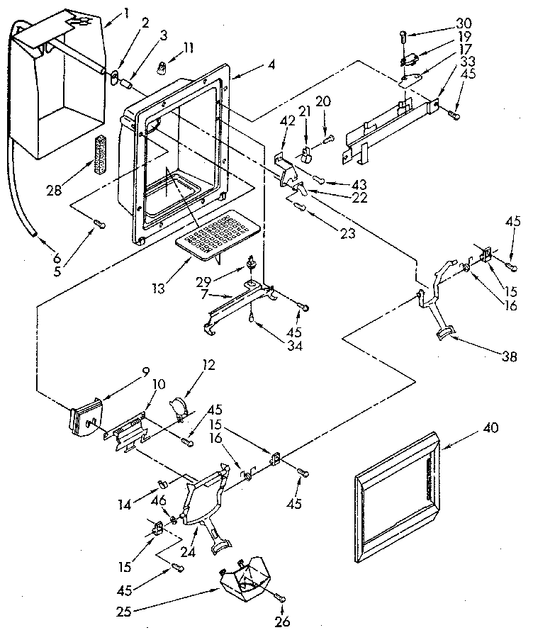 Dispenser front