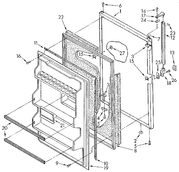 Refrigerator door