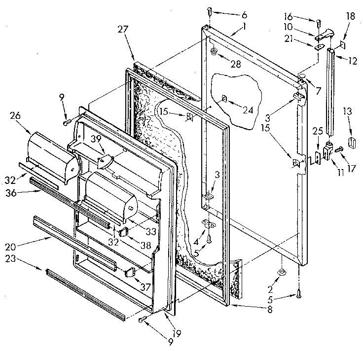 Refrigerator door
