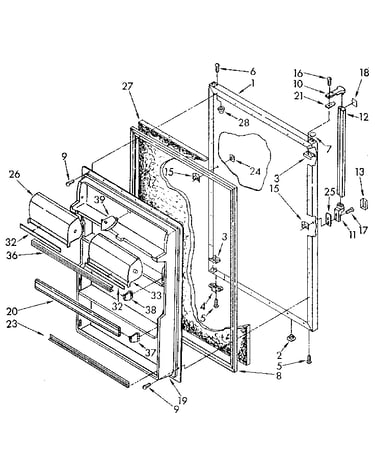 Refrigerator door
