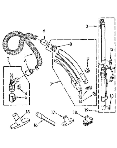 Hose and attachment