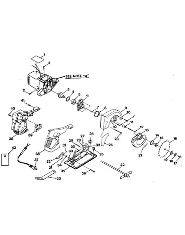 Base and blade assembly