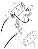 Rear disc drive control