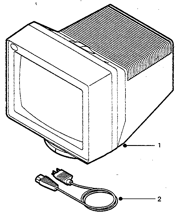 Assembly 1: ibm color display 8515