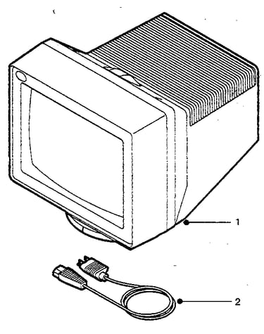 Assembly 1: ibm color display 8515