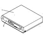 IBM 8530 286-E31 assembly 1: system unit exterior diagram