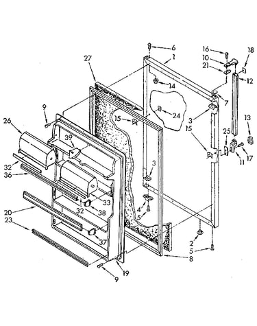 Refrigerator door