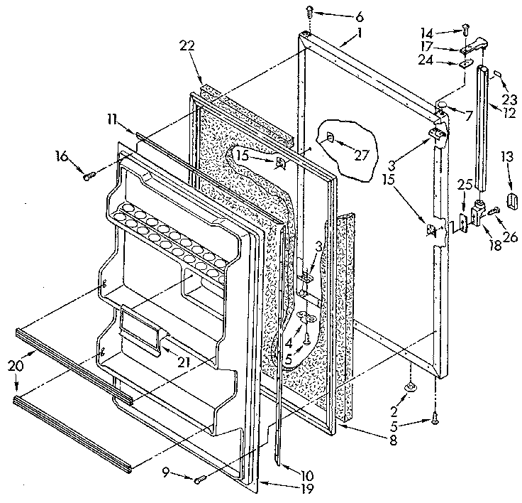 Refrigerator door