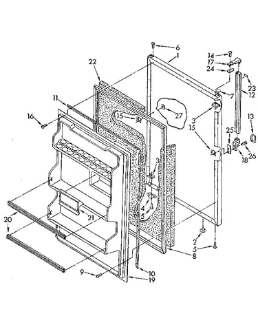 Refrigerator door