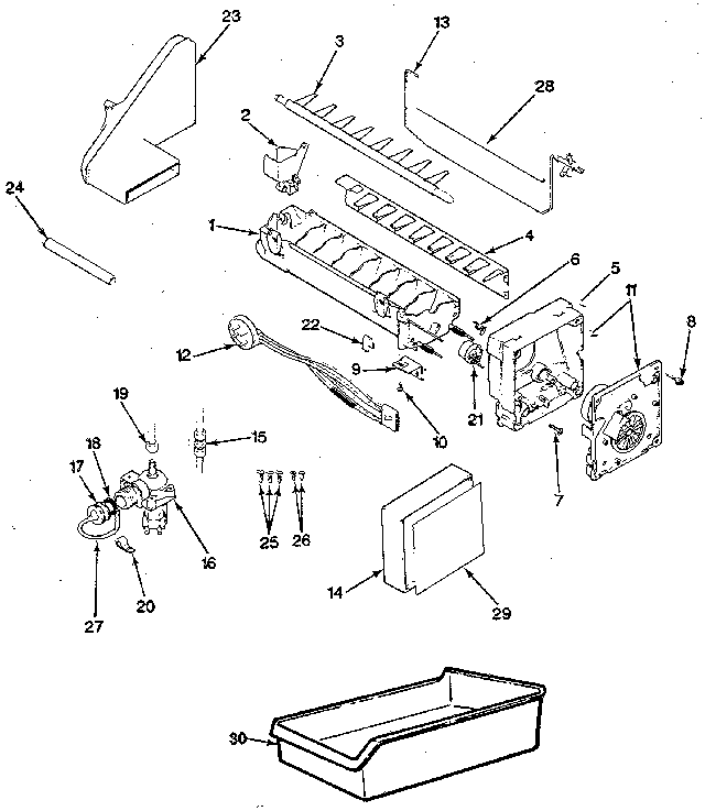Ice maker section