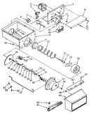 Motor and ice container
