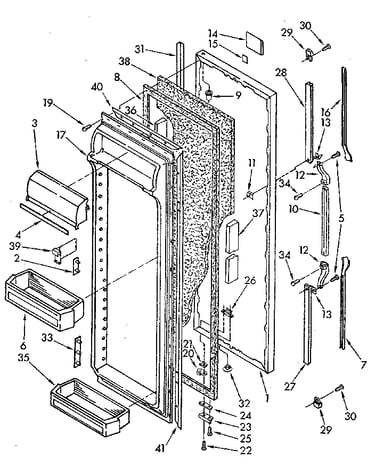 Refrigerator door