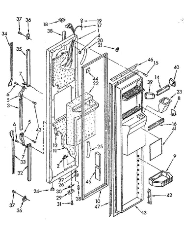 Freezer door
