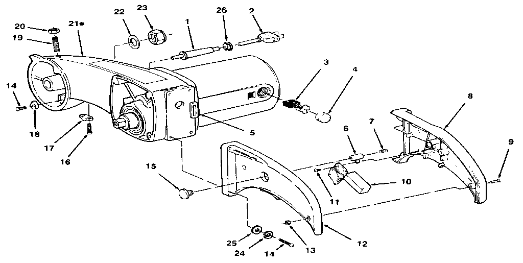 Figure 2 - arm and motor assembly