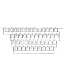 Character keys-white-usa