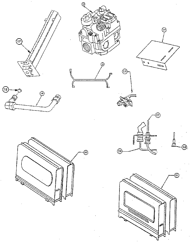 Heating units for both models
