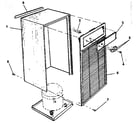 Kenmore 2538559410 cabinet and front panel diagram