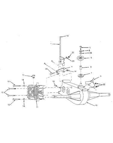 Transaxle and pump assembly