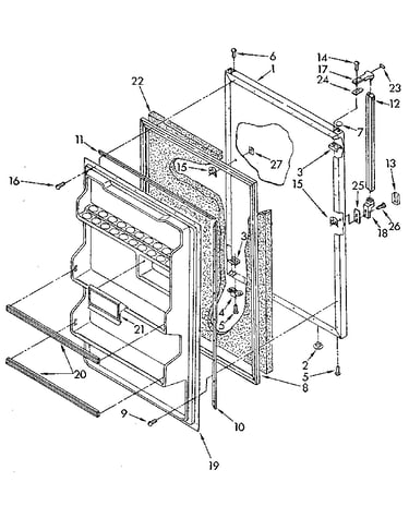 Refrigerator door