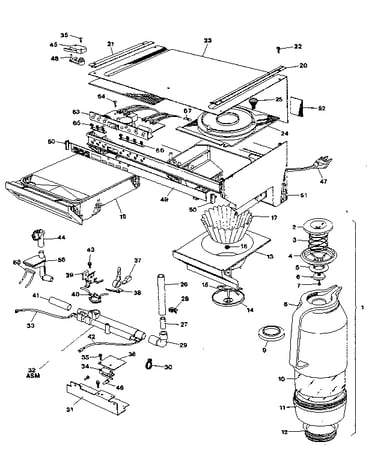 Thermal carafe coffeemaker (spacemaker)