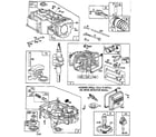Briggs & Stratton 261777-0124-01 crankcase and cylinder assembly diagram