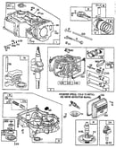 Crankcase and cylinder assembly