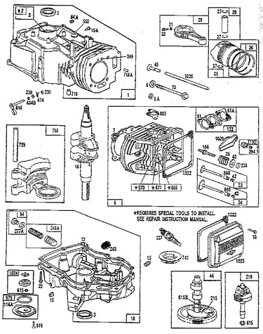 Crankcase and cylinder assembly