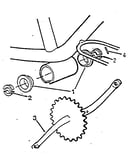 Crank and sprocket assembly