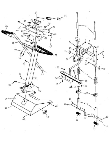 Console and upright assembly