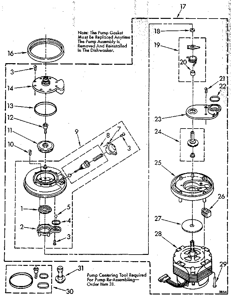Pump and motor