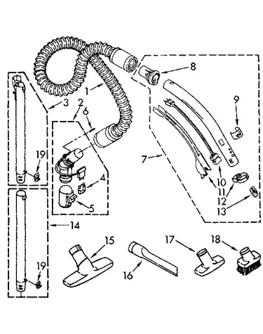 Hose and attachment