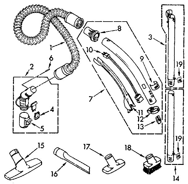 Hose and attachment