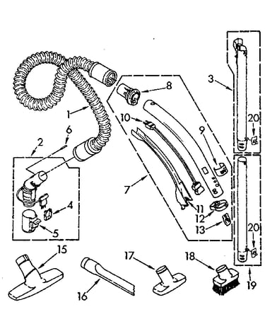 Hose and attachment