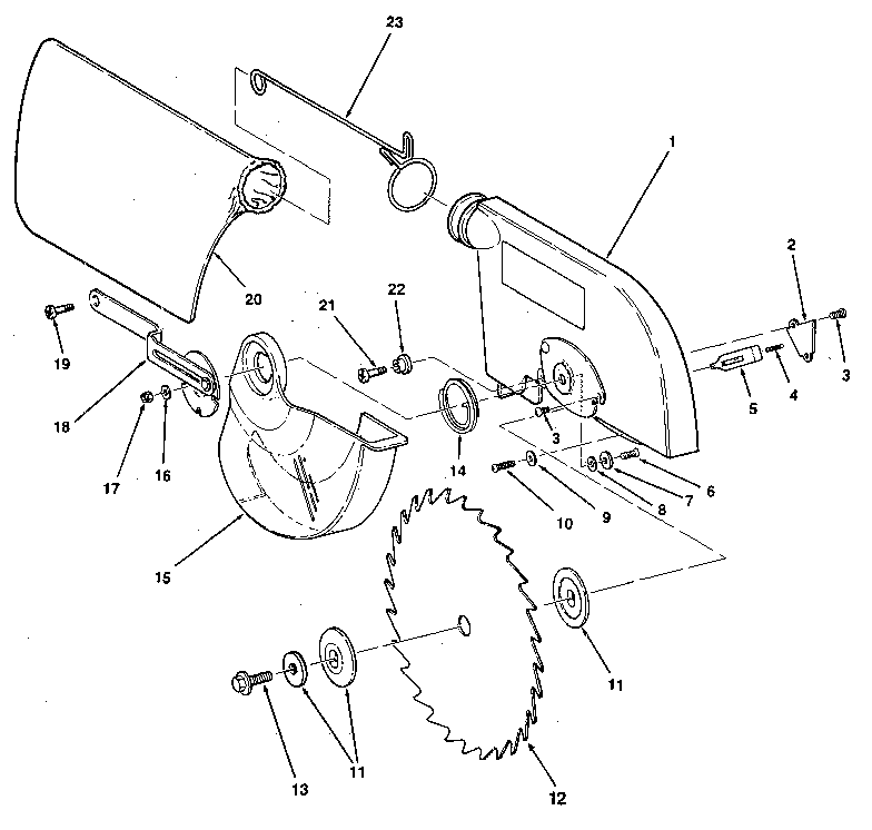 Figure 4. blade & blade guard asm.