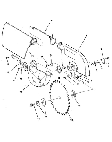 Figure 4. blade & blade guard asm.